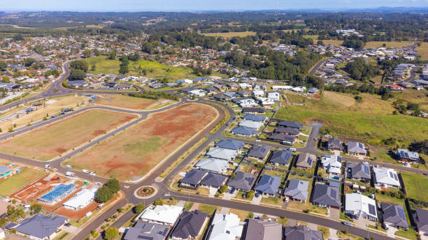 istock Housing suburb aerial 1413957894