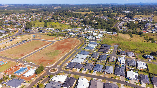 Housing suburb aerial