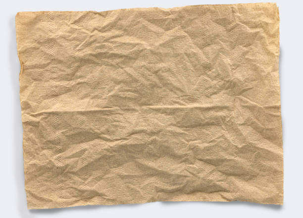 istock creased brown recycle tissue paper 1413958804