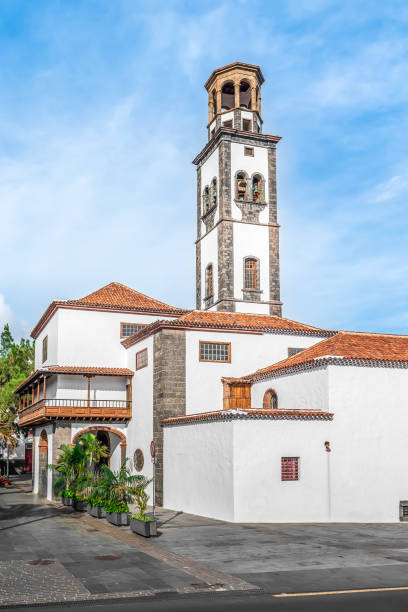 iglesia de la concepcion ou igreja da imaculada conceição em santa cruz de tenerife, espanha - parroquia de santa cruz - fotografias e filmes do acervo