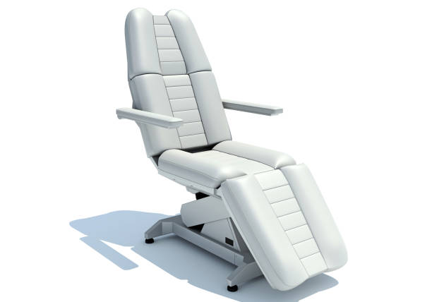 istock Medical Examination Chair 3D rendering on white background 1413960423