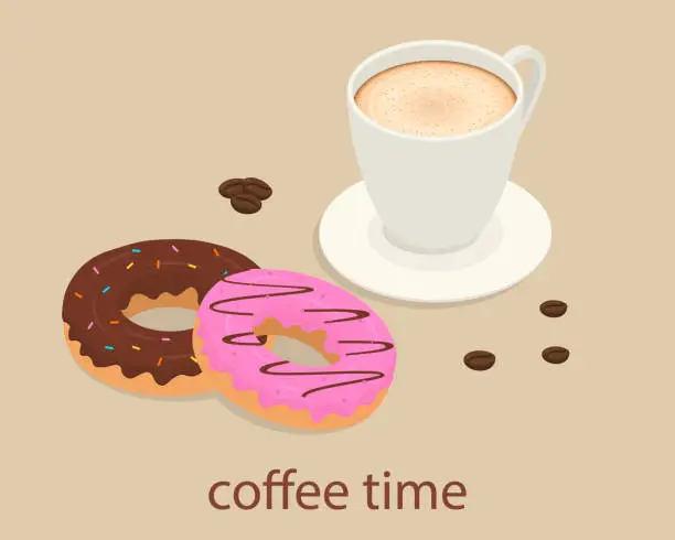 Vector illustration of Cup of Coffee