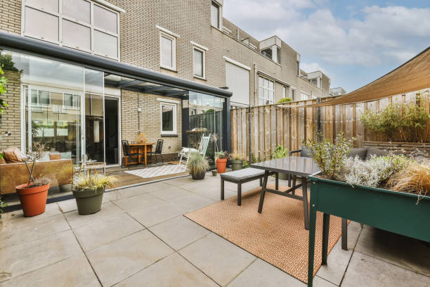 istock Trendy outdoor veranda 1413963289