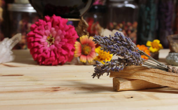 istock Yellow Flower With Pyrite Rocks and Crystals 1413963831