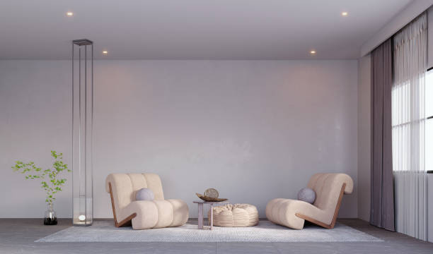 istock 3d rendering,3d illustration, Interior Scene and  Mockup,furniture designer render 3D model Armchair  living room. 1413964695
