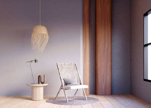 istock 3d rendering,3d illustration, Interior Scene and  Mockup,furniture designer render 3D model Armchair  living room. 1413964789