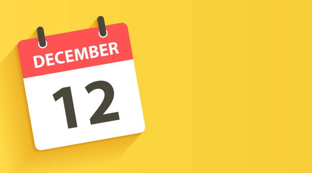 istock December 12 - Daily Calendar Icon in flat design style 1413971903