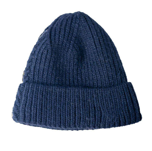 istock women's hat knitted isolated on white background. warm winter accessory 1413975138