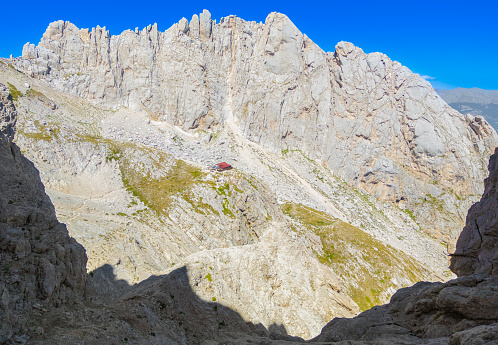 The mountain summit of central Italy, Abruzzo region, above 2500 meters. Here during the summer.