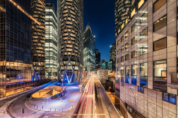 la defense в западном париже - footpath lower manhattan horizontal new york city стоковые фото и изображения