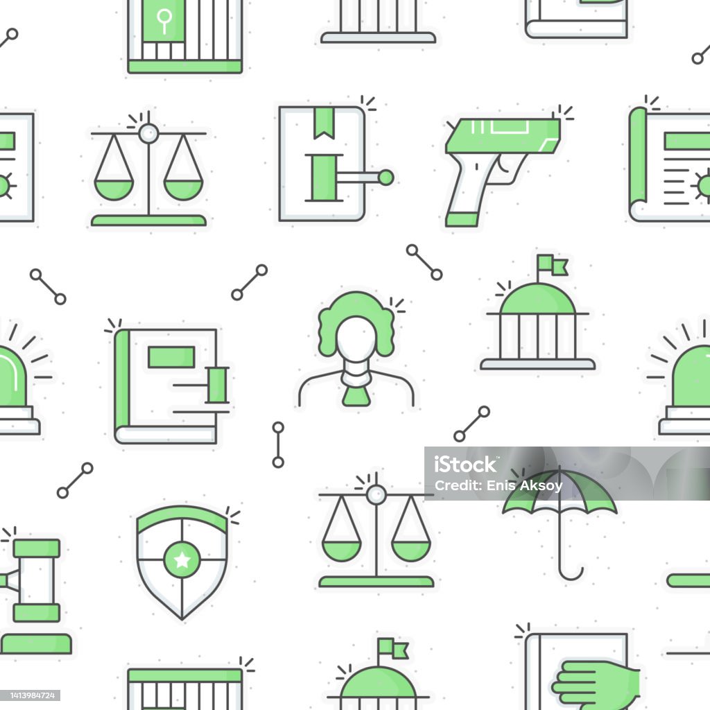 Legal Patterns Simple Law And Justice Seamless Pattern Stock Illustration - Download Image ...