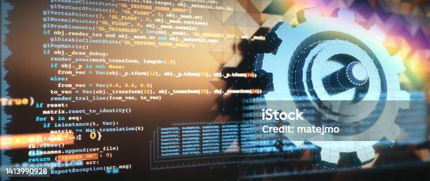 Design Automation Coding Image Abstract Abstract Computer Aided Design Concept With Python Programming Language ...