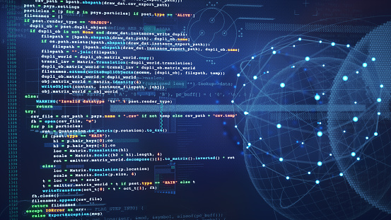 Python Resimlerim Glowing Python Programming Language Code On A Blue Digital Surface With ...