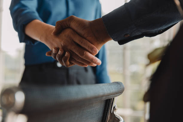 Handshake at work. Human hand, working, playing. trust stock pictures, royalty-free photos & images