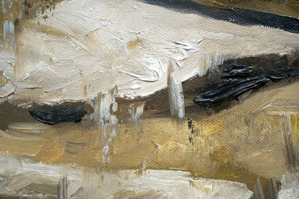 istock abstract background pattern of oil paint on canvas 1414012673
