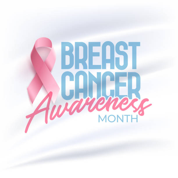Breast Cancer Awareness Month typographic design vector. vector art illustration