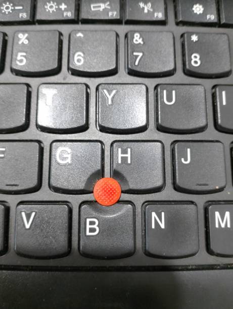 istock Red button in the middle of the keyboard 1414015212