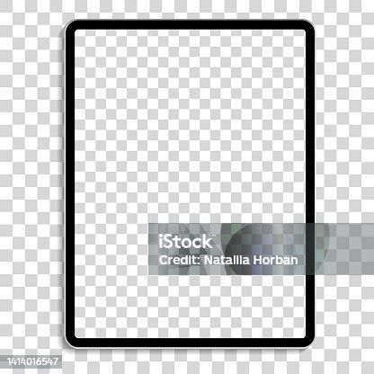istock Device ipad pro for illustrators on white background. 1414016547