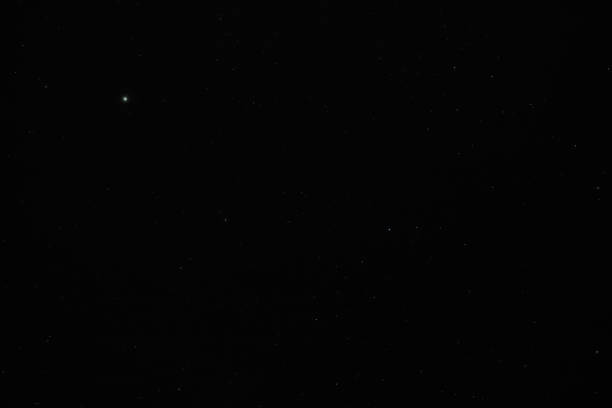 Milky Way stars and constellations on evening sky.