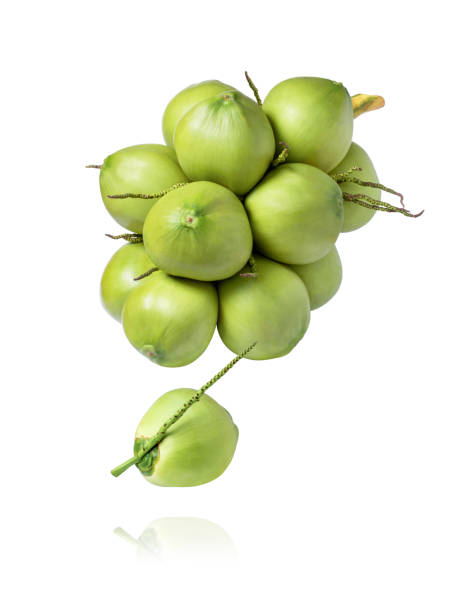 istock green coconut isolated on white background. 1414018210