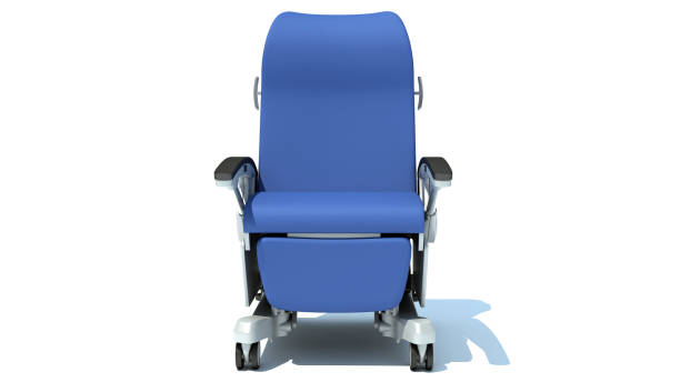 istock Hospital Patient Chair 3D rendering on white background 1414019026