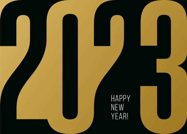 Happy New Year 2023 Background. vector art illustration