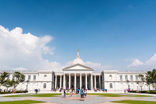 Tainan, Taiwan- August 21, 2016: Tourists visit the Chi Mei Museum in Tainan, Taiwan.