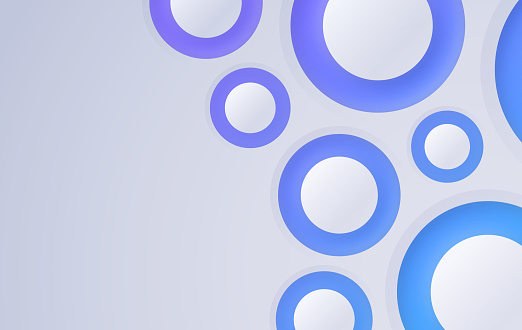 Circle abstract neumorphism background pattern design.