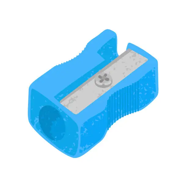 Vector illustration of Hand Drawn Illustration of Sharpener