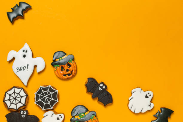 istock Halloween concept with cookies 1414033084