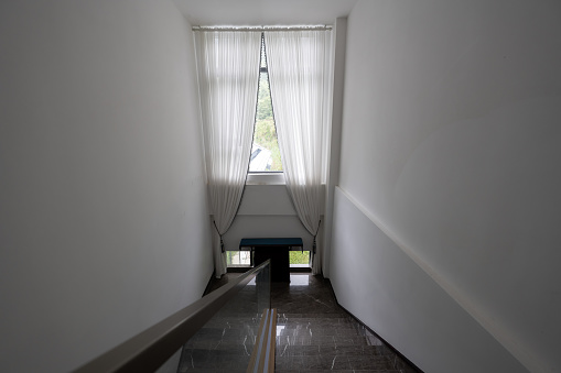 White screen window in the corridor