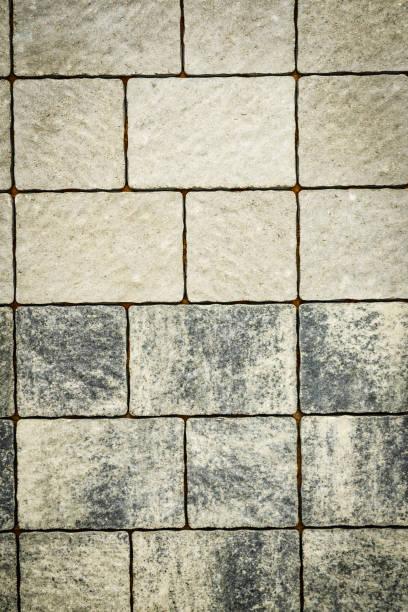 istock Background of white grey brick wall 1414042776