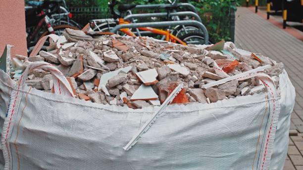 istock Construction Site Waste from Apartment Remodelling Dumped in Disposal Big Bag 1414043060