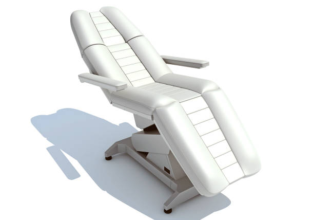 istock Medical Examination Chair 3D rendering on white background 1414053761