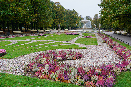 Saxon Garden in Warsaw is the oldest public park in the city.