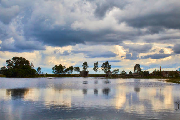 istock Lake on a cloudy day with mirror reflection, Laguna Grande Zacatecas 1414059710