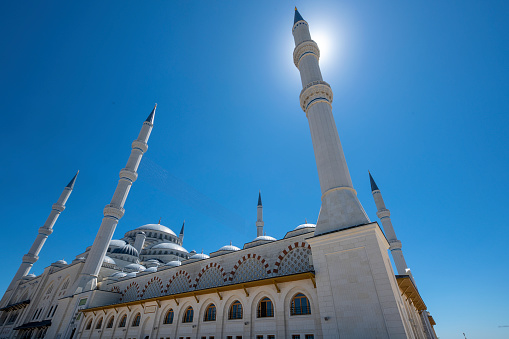 Çamlica Mosque internal view in Istanbul - Turkey