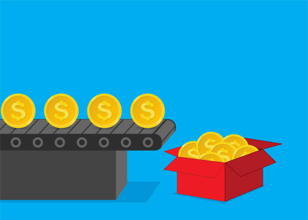Make money, Dollar. Vector illustration in HD very easy to make edits. accounting drawings stock illustrations