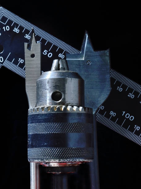istock Tools for working with wood. Dark background. Close-up 1414071217