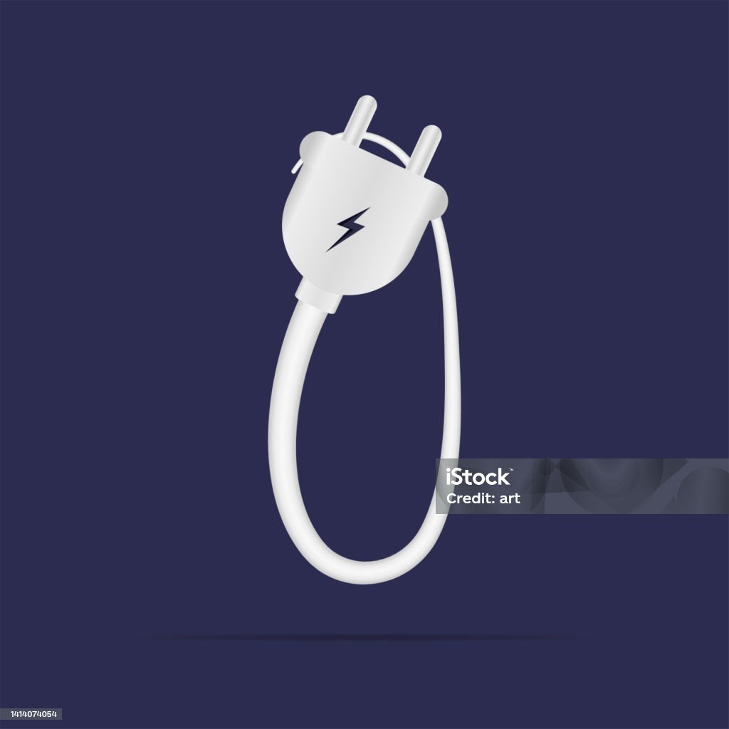 Plug Power Letters I Letter Logo Electric Power Plug İsolated Vector Typeface For Power ...