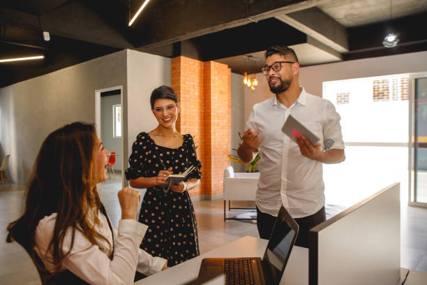 istock Brazilian work team in modern company 1414082207
