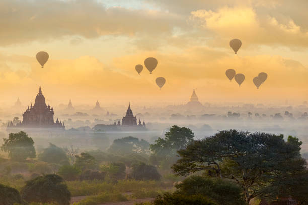 Bagan is an archaeological zone of more than 2,000 ancient pagodas. It was built in 11th centuries during the rise of Bagan empire.Today Bagan is a part of Mandalay division, Myanmar.