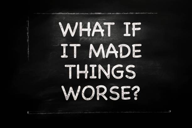 istock Learning about Questions - What if it made things worse? 1414087680