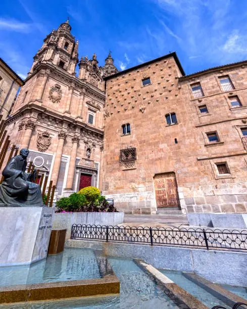 Pontifical University and House of shells. Salamanca. Castilla León. Spain
