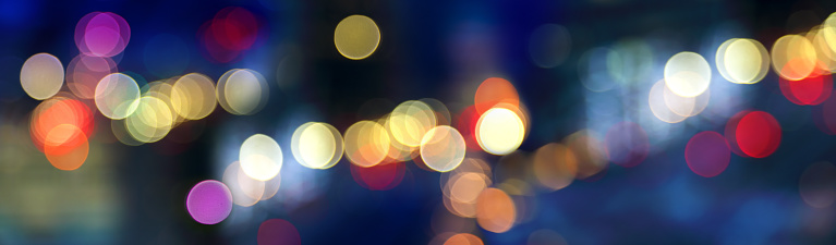 Background image of defocused colorful abstract lights pattern