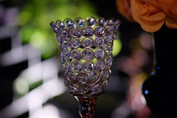 istock Decorative vase made of crystal stones 1414099643