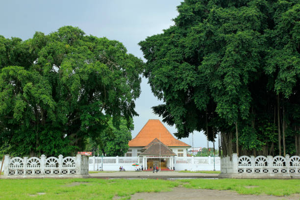 istock Two old banyan trees in Alun-alun Selatan which have historical value related to the existence of the Yogyakarta Palace 1414101852