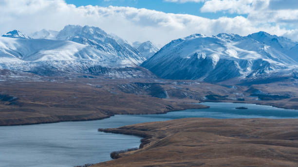 istock mountain landscape with lake 1414102528