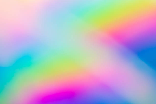 istock Abstract blur holographic rainbow foil iridescent background 1414107382