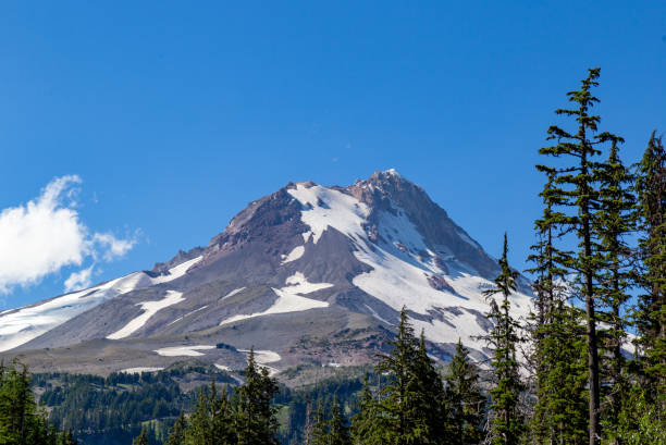 Glaciers of Mount Hood in the Cascade Range, Oregon